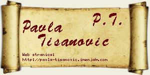 Pavla Tišanović vizit kartica